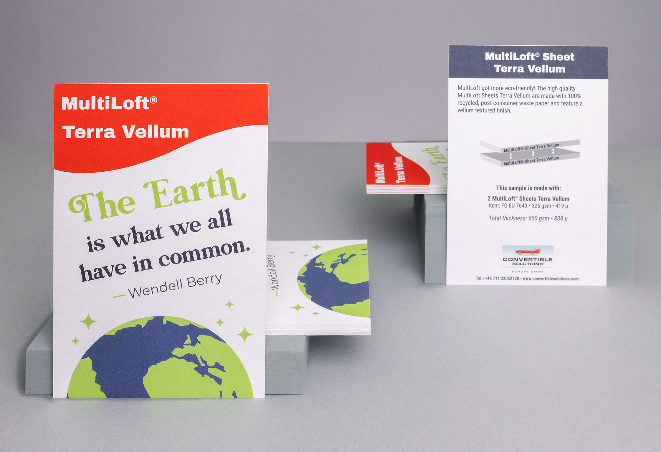 Convertible Solutions - Produktshooting der Multiloft Papiere