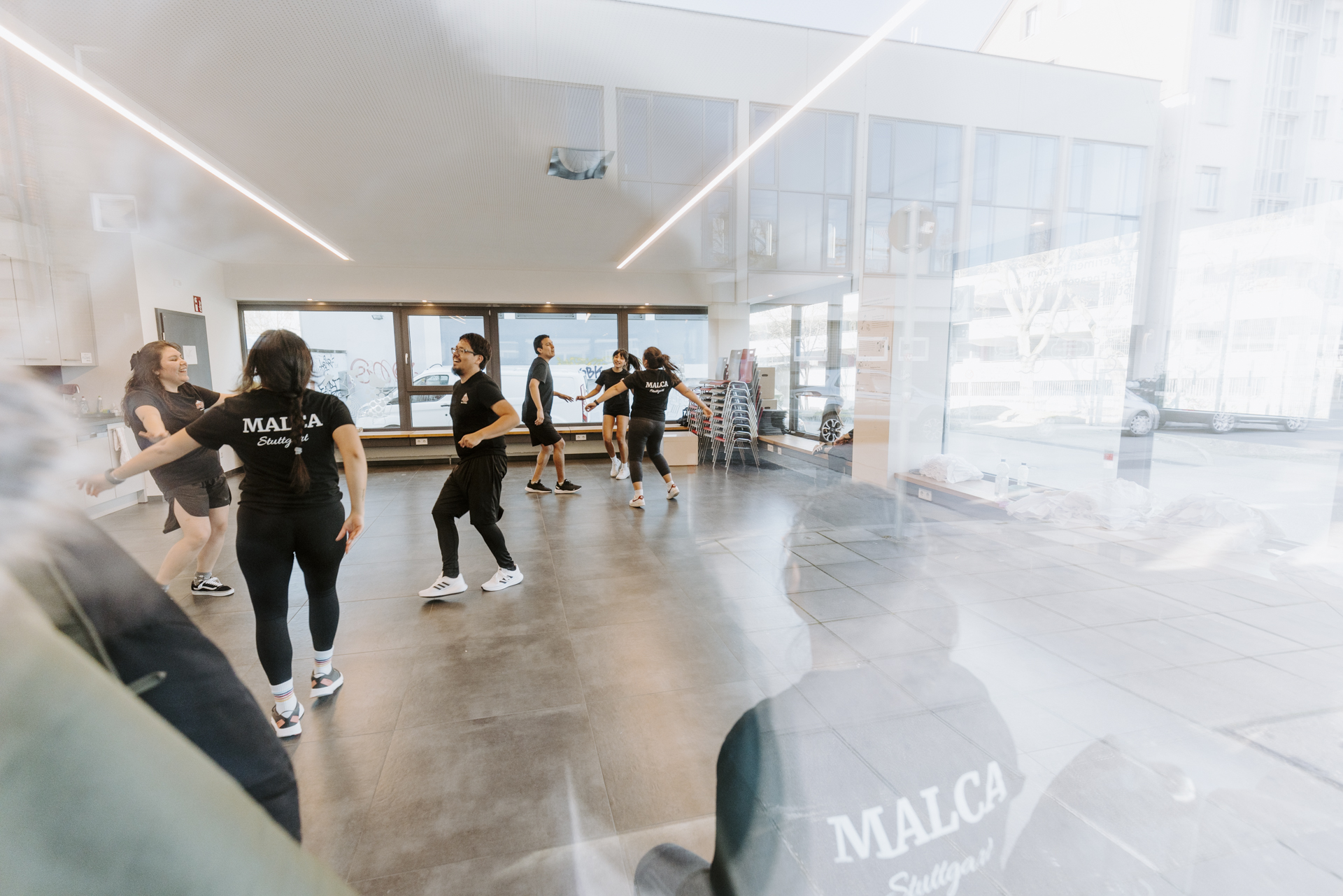Malca Tanzgruppe Probe für den Experimentierraum der Stadt Stuttgart
